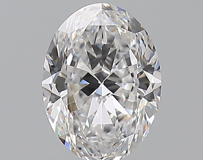 1.31 Carat Oval Natural Diamond with  Cut Diamond in 14KT  view 1
