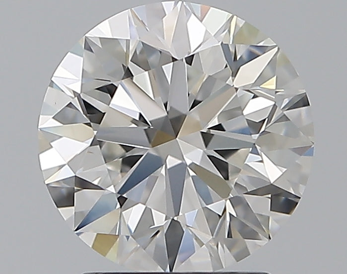 2.01 Carat Round Natural Diamond with  Cut Diamond in 14KT  view 1
