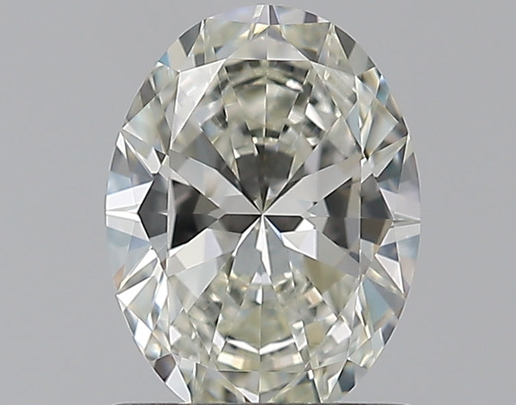 0.82 Carat Oval Natural Diamond with  Cut Diamond in 14KT  view 1
