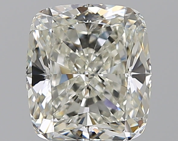 2.71 Carat Cushion Natural Diamond with  Cut Diamond in 14KT  view 1
