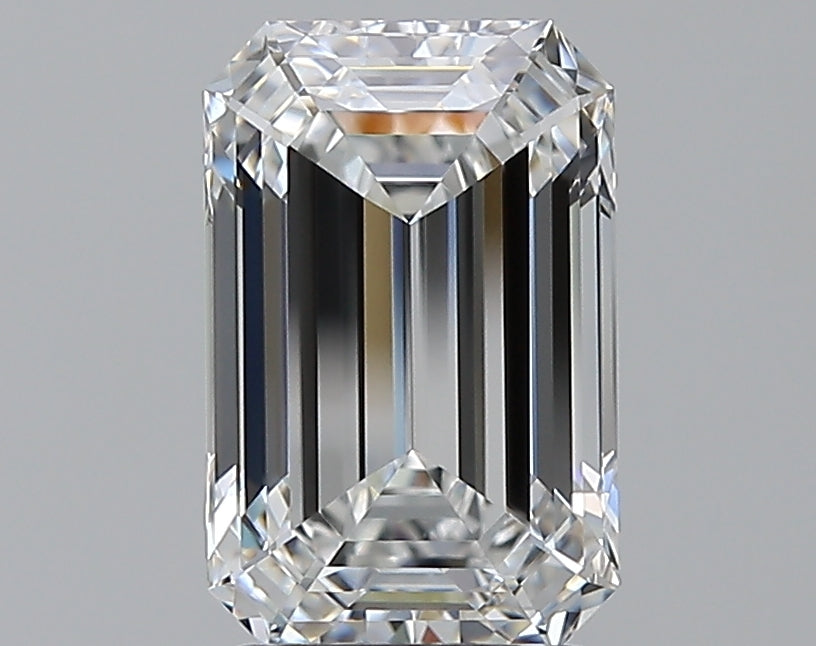 2.52 Carat Emerald Natural Diamond with  Cut Diamond in 14KT  view 1
