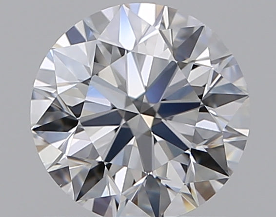 0.61 Carat Round Natural Diamond with  Cut Diamond in 14KT  view 1
