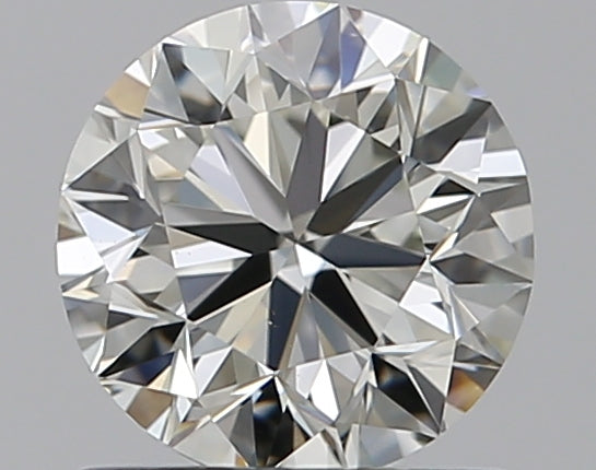 0.9 Carat Round Natural Diamond with  Cut Diamond in 14KT  view 1
