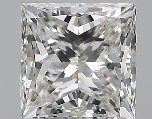 1.01 Carat Princess Natural Diamond with  Cut Diamond in 14KT  view 1
