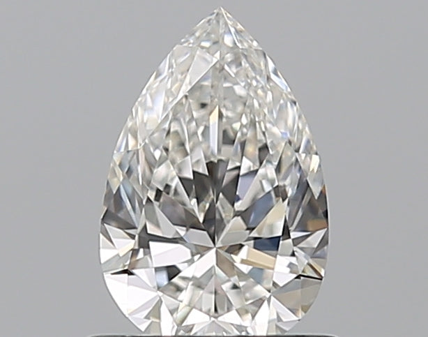 0.61 Carat Pear Natural Diamond with  Cut Diamond in 14KT  view 1
