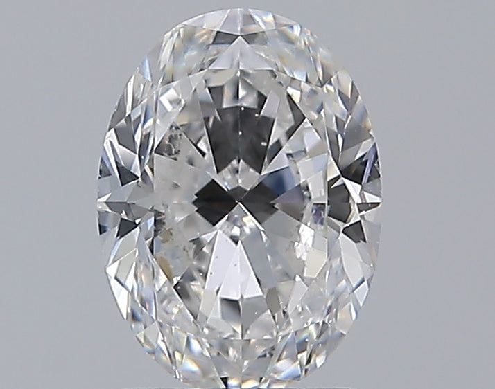 1.5 Carat Oval Natural Diamond with  Cut Diamond in 14KT  view 1
