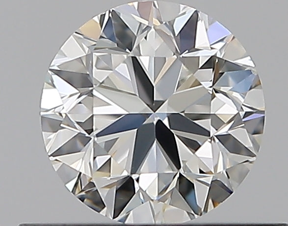 0.5 Carat Round Natural Diamond with  Cut Diamond in 14KT  view 1
