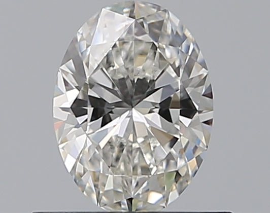 0.54 Carat Oval Natural Diamond with  Cut Diamond in 14KT  view 1
