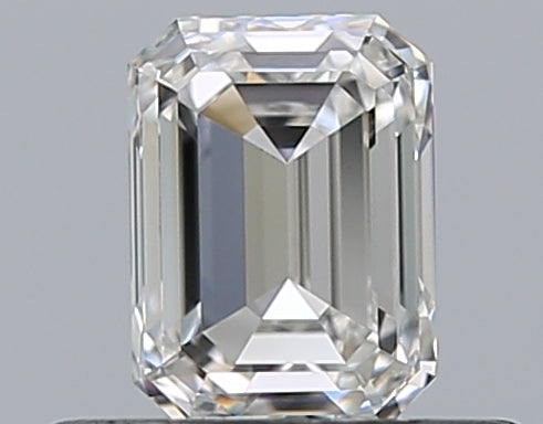 0.51 Carat Emerald Natural Diamond with  Cut Diamond in 14KT  view 1
