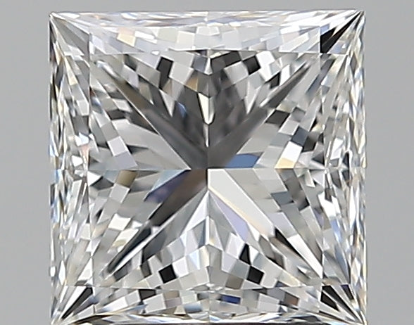 2.01 Carat Princess Natural Diamond with  Cut Diamond in 14KT  view 1
