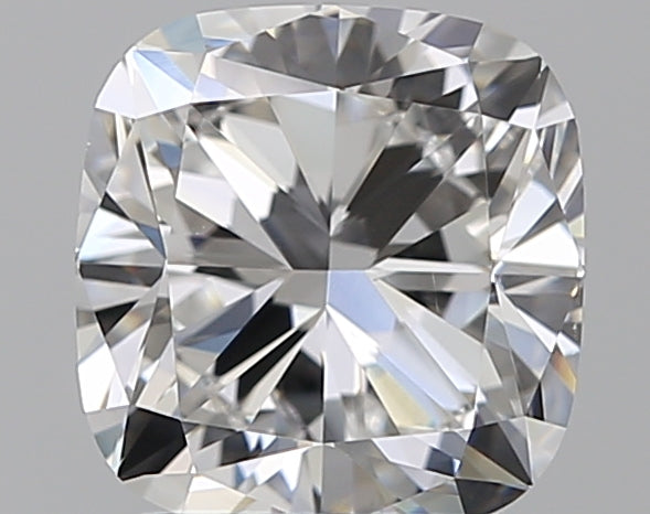 1.9 Carat Cushion Natural Diamond with  Cut Diamond in 14KT  view 1
