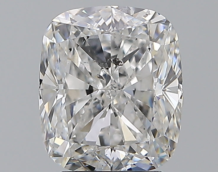 3.01 Carat Cushion Natural Diamond with  Cut Diamond in 14KT  view 1
