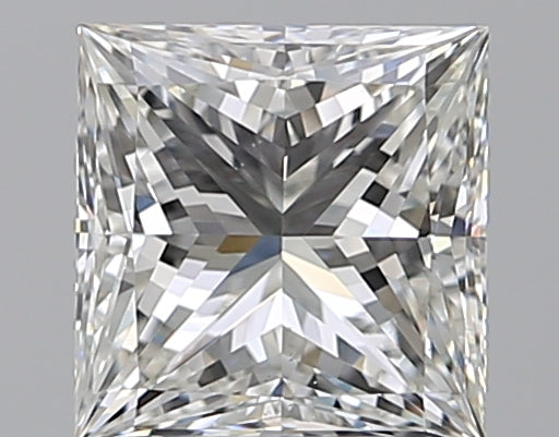1.5 Carat Princess Natural Diamond with  Cut Diamond in 14KT  view 1
