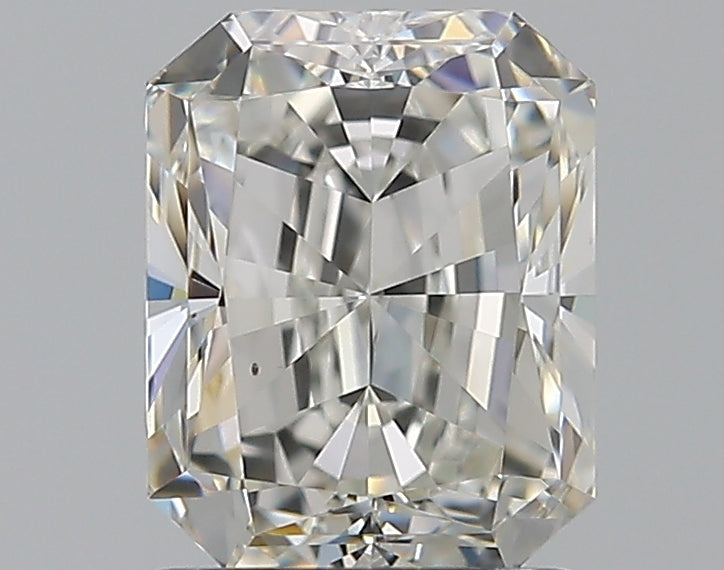 1.7 Carat Radiant Natural Diamond with  Cut Diamond in 14KT  view 1
