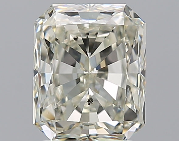 2.5 Carat Radiant Natural Diamond with  Cut Diamond in 14KT  view 1
