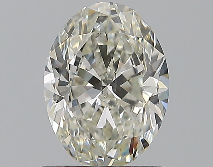 1.0 Carat Oval Natural Diamond with  Cut Diamond in 14KT  view 1
