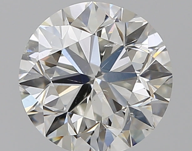 1.7 Carat Round Natural Diamond with  Cut Diamond in 14KT  view 1
