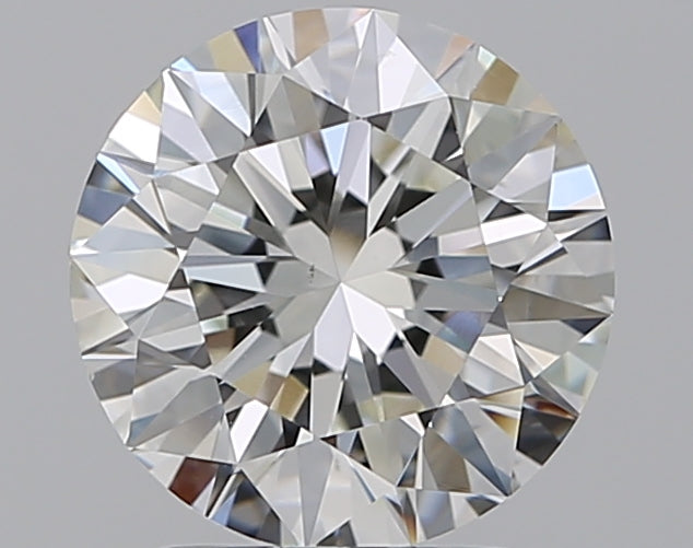 2.2 Carat Round Natural Diamond with  Cut Diamond in 14KT  view 1
