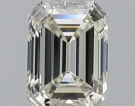 0.51 Carat Emerald Natural Diamond with  Cut Diamond in 14KT  view 1
