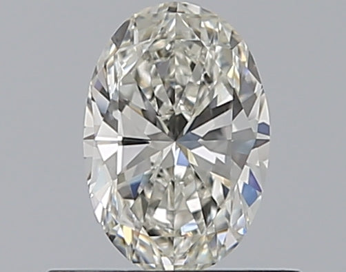 0.49 Carat Oval Natural Diamond with  Cut Diamond in 14KT  view 1
