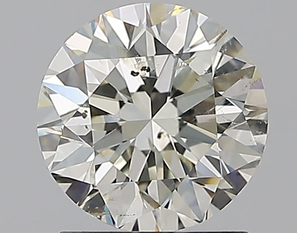 1.5 Carat Round Natural Diamond with  Cut Diamond in 14KT  view 1
