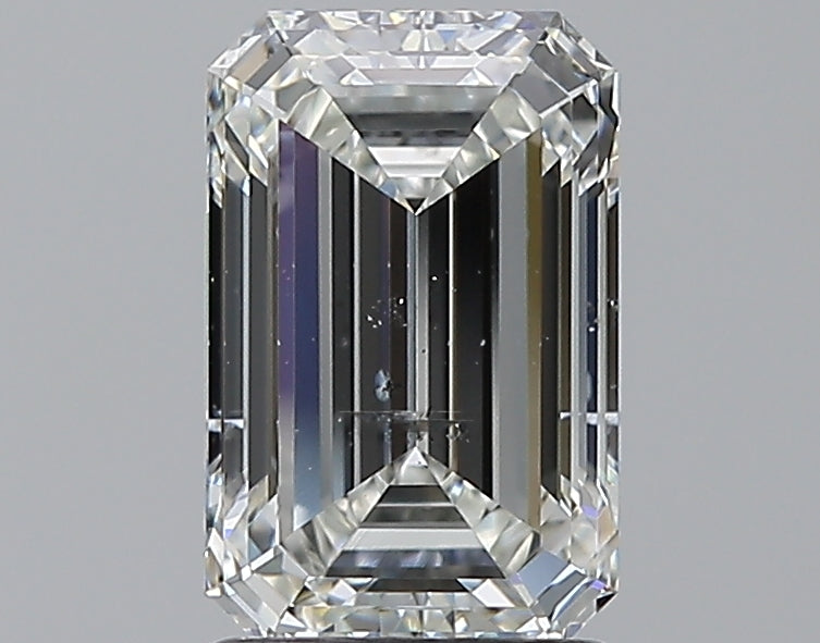 1.93 Carat Emerald Natural Diamond with  Cut Diamond in 14KT  view 1
