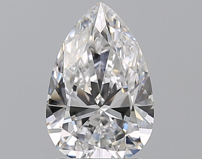 1.62 Carat Pear Natural Diamond with  Cut Diamond in 14KT  view 1
