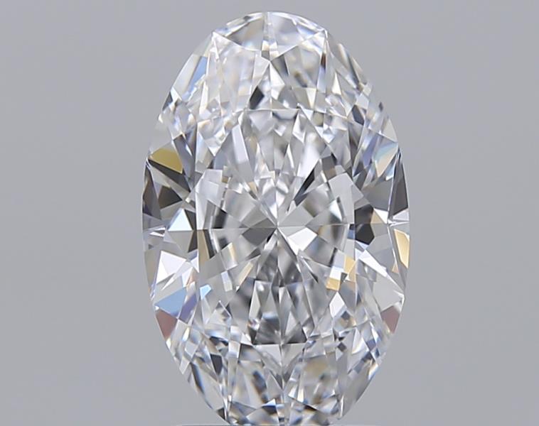 1.79 Carat Oval Natural Diamond with  Cut Diamond in 14KT  view 1

