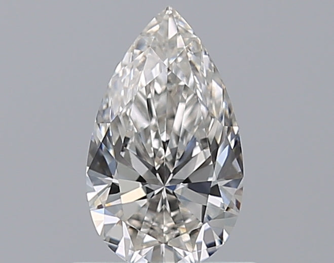 0.7 Carat Pear Natural Diamond with  Cut Diamond in 14KT  view 1

