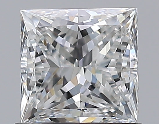 1.01 Carat Princess Natural Diamond with  Cut Diamond in 14KT  view 1
