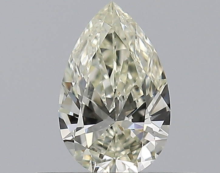 0.35 Carat Pear Natural Diamond with  Cut Diamond in 14KT  view 1
