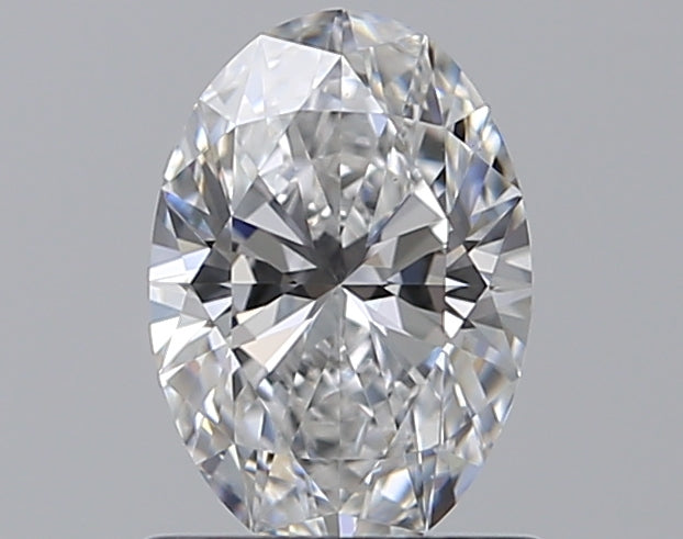 0.8 Carat Oval Natural Diamond with  Cut Diamond in 14KT  view 1
