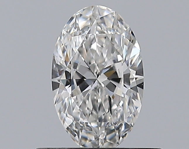 0.5 Carat Oval Natural Diamond with  Cut Diamond in 14KT  view 1
