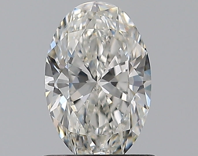 0.81 Carat Oval Natural Diamond with  Cut Diamond in 14KT  view 1

