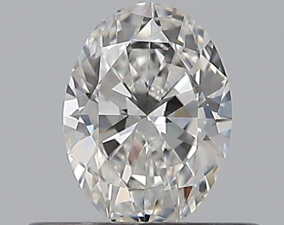 0.33 Carat Oval Natural Diamond with  Cut Diamond in 14KT  view 1
