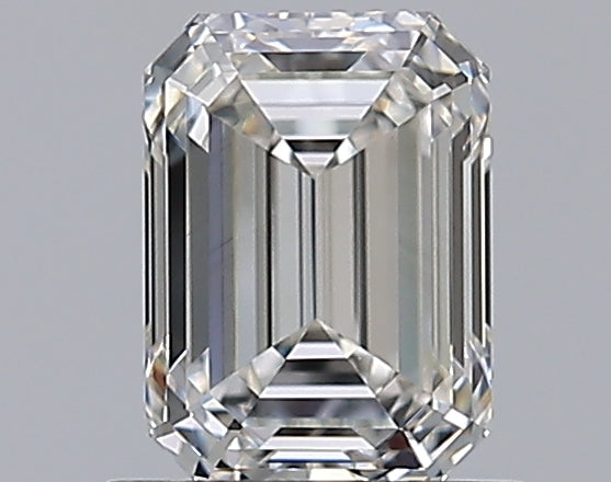1.0 Carat Emerald Natural Diamond with  Cut Diamond in 14KT  view 1
