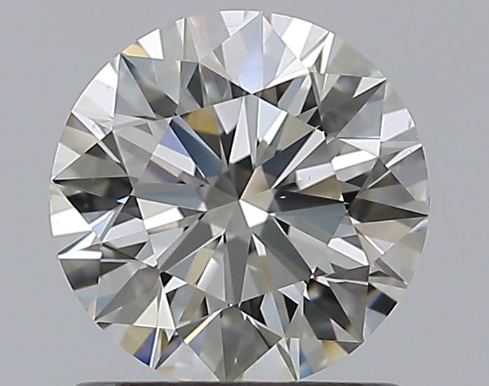 1.01 Carat Round Natural Diamond with  Cut Diamond in 14KT  view 1
