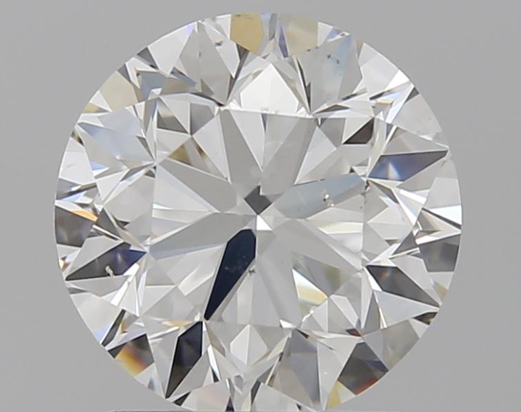 1.5 Carat Round Natural Diamond with  Cut Diamond in 14KT  view 1
