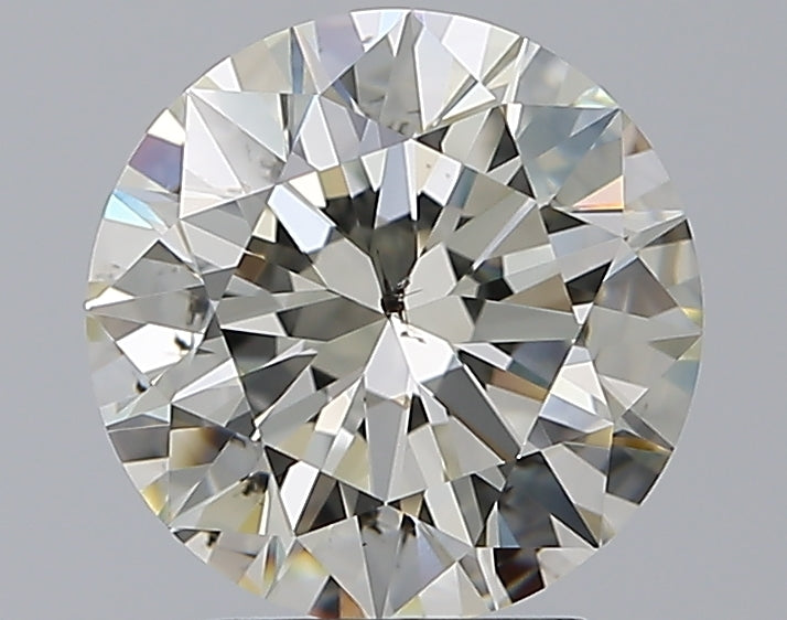 2.51 Carat Round Natural Diamond with  Cut Diamond in 14KT  view 1
