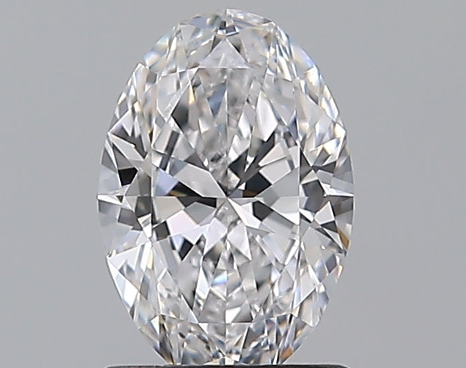 1.01 Carat Oval Natural Diamond with  Cut Diamond in 14KT  view 1
