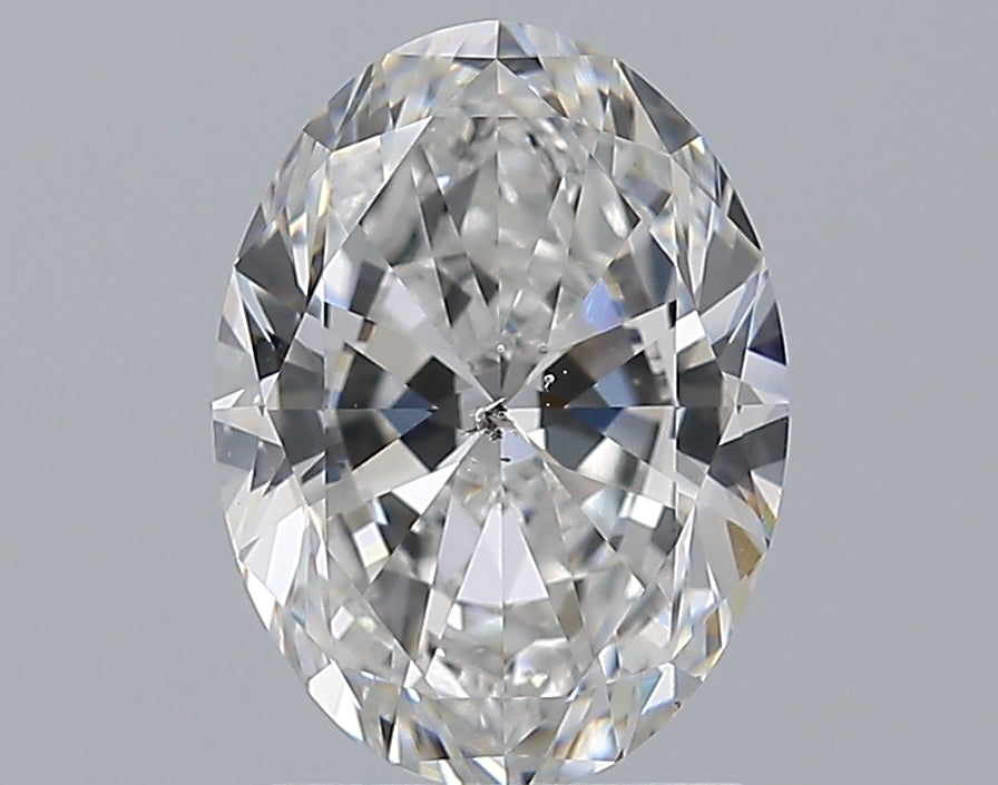 2.0 Carat Oval Natural Diamond with  Cut Diamond in 14KT  view 1
