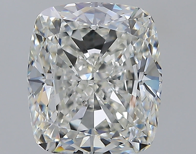 4.01 Carat Cushion Natural Diamond with  Cut Diamond in 14KT  view 1
