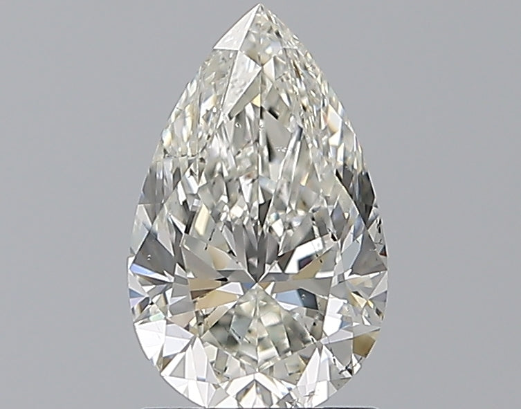 1.2 Carat Pear Natural Diamond with  Cut Diamond in 14KT  view 1
