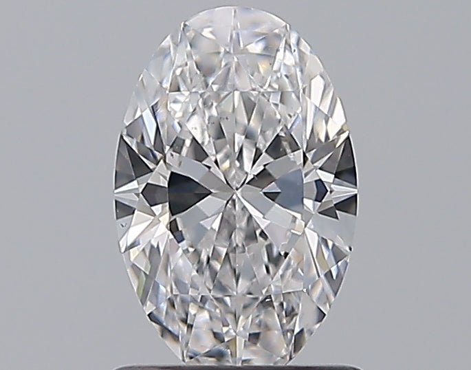 1.01 Carat Oval Natural Diamond with  Cut Diamond in 14KT  view 1
