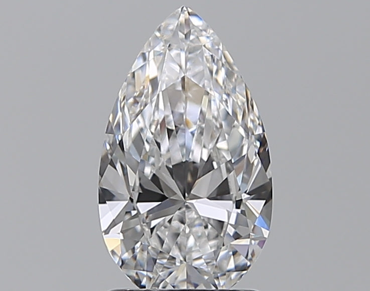 1.5 Carat Pear Natural Diamond with  Cut Diamond in 14KT  view 1
