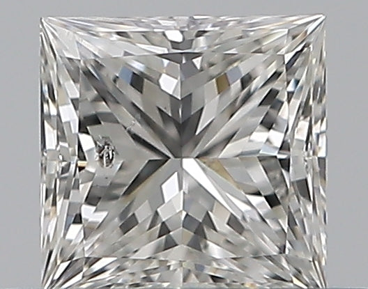 0.36 Carat Princess Natural Diamond with  Cut Diamond in 14KT  view 1
