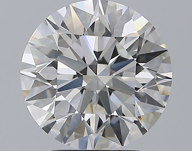 3.01 Carat Round Natural Diamond with  Cut Diamond in 14KT  view 1
