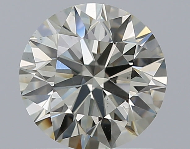 1.36 Carat Round Natural Diamond with  Cut Diamond in 14KT  view 1
