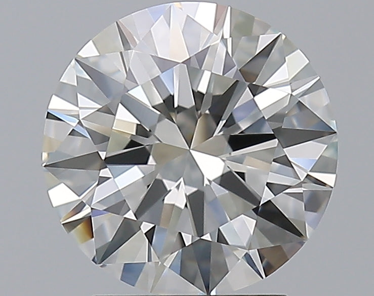 2.53 Carat Round Natural Diamond with  Cut Diamond in 14KT  view 1
