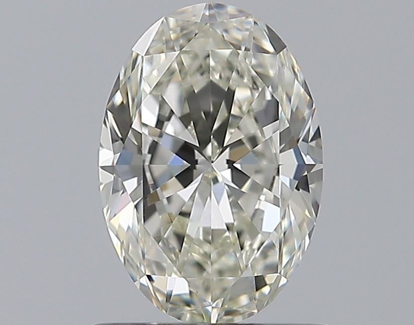 0.78 Carat Oval Natural Diamond with  Cut Diamond in 14KT  view 1
